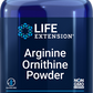 Life Extension L-Arginine 2250mg  L-Ornithine 750mg Powder- 5.29 OZ 150 grams