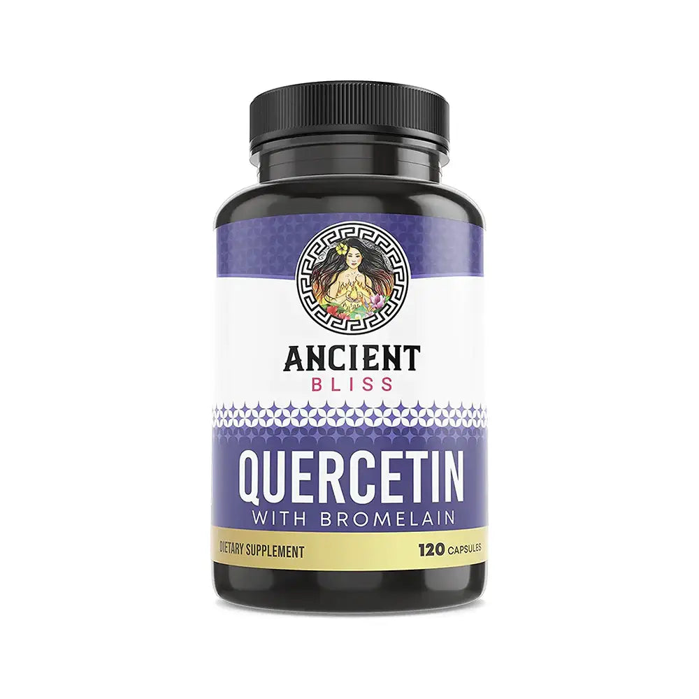 Ancient Bliss Quercetin with Bromelain 1200mg 120 Caps Organic/Vegan