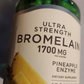 Bromelain 1700mg Pineapple enzyme 120 Caps Ultra Strength 850mg Per Cap