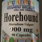 Horehound 900mg Marrubium Vulgare 90Caps Respiratory/Blood Pressure