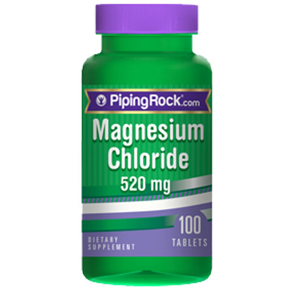 Magnesium Chloride 520mg 100 Tabs by Piping Rock