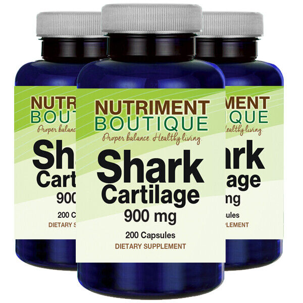 Shark Cartilage 900mg 3X200 caps by Vitamins Because