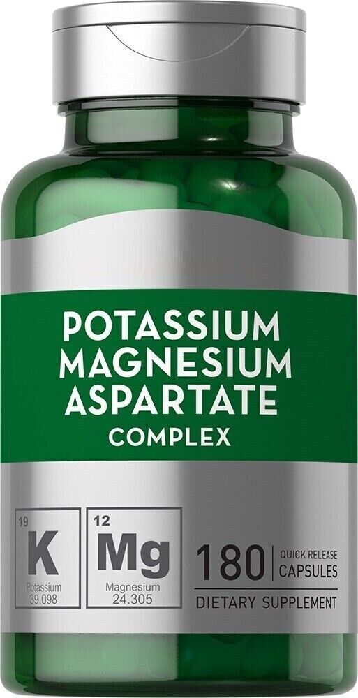 Potassium Magnesium Aspartate Complex 180 Caps Piping Rock