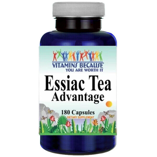 Essiac Tea Advantage 180 Capsules Vitamins Because