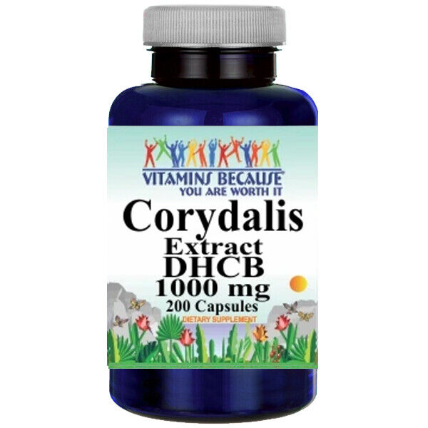 Corydalis Extract DHCB 1000mg 200 Caps USA made