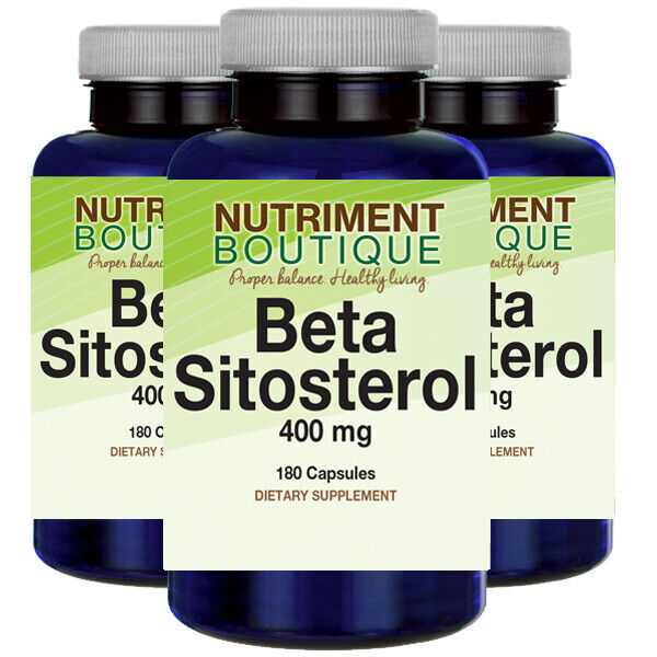 Beta Sitosterol 400mg 3X180 Capsules by Vitamins Because