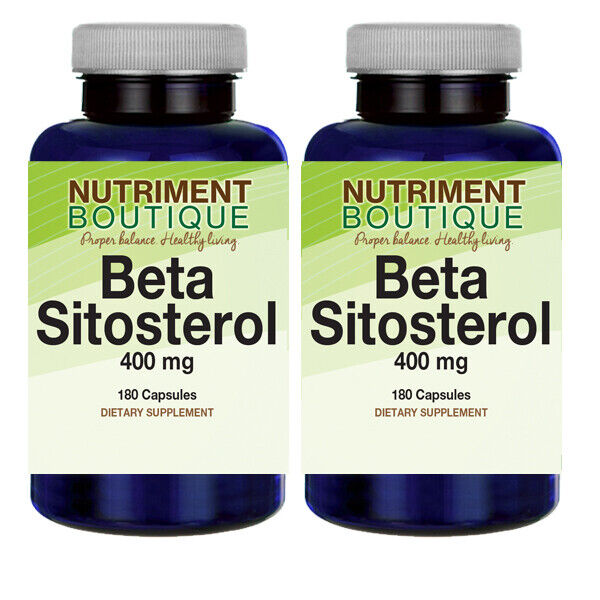 Beta Sitosterol 400mg 2X180 Capsules by Vitamins Because