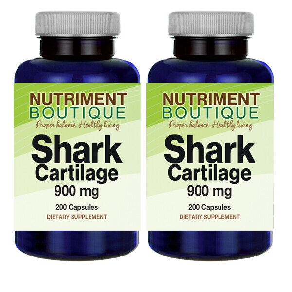 Shark Cartilage 900mg 2X200 caps by Vitamins Because