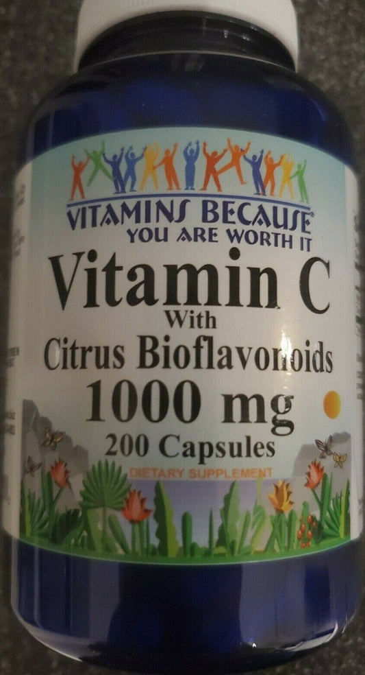 Vitamin C-1000mg with Bioflavonoids Citrus 200 Caps