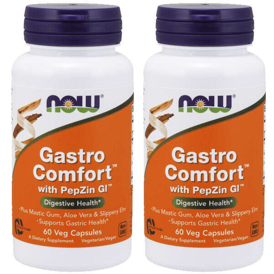 NOW Foods GASTRO COMFORT Mastic Gum/Aloe Vera/L-Carnosine 2X60 Caps