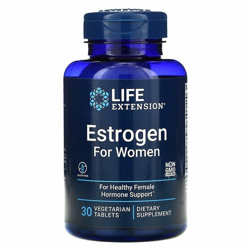 Life Extension Estrogen For Women 30tabs Broccoli/Estro8PN/Licorice/Vitex NonGMO