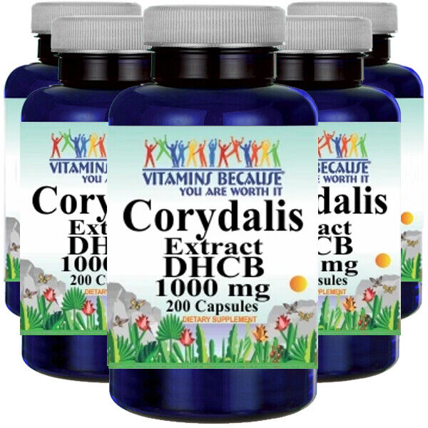 Corydalis Extract DHCB 1000mg 5X200 Caps USA made