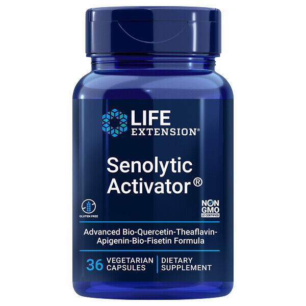 Life Extension Senolytic Activator Bio-Quercetin/Theaflavin/Fisetin Formula 36C