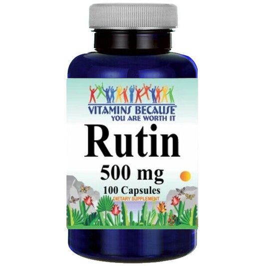 Rutin 500mg 100 Caps by VB USDA Approved Facility USA related to quercetin