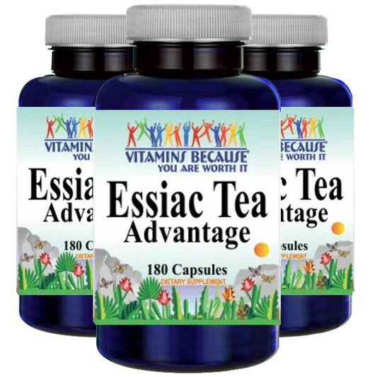 Essiac Tea Advantage 3X180 Capsules Vitamins Because