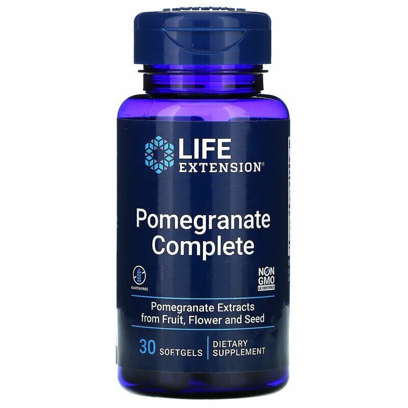 Life Extension Pomegranate Complete 30gels Punicic acid/Punicalagins