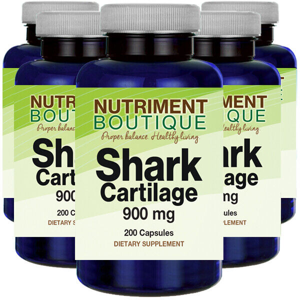 Shark Cartilage 900mg 5X200 caps by Vitamins Because ***1000 Pills***