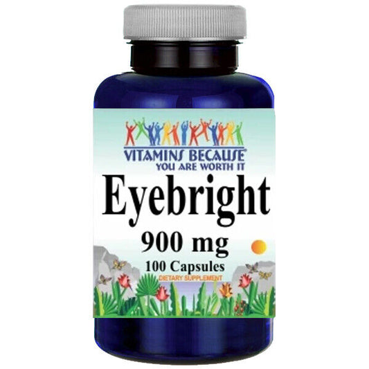 Eyebright 900mg 100 Caps Euphrasia officinalis