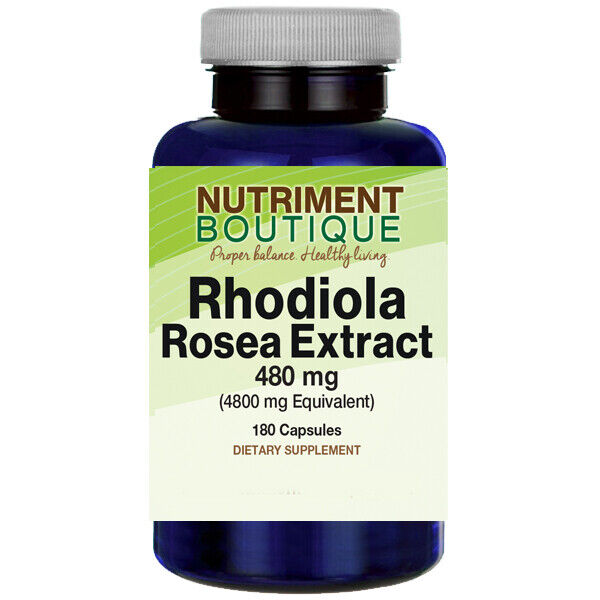 Rhodiola Rosea Root Extract  High Potency 4800 mg 180 Caps