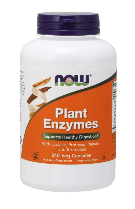 Plant Enzymes 2X120/1X240 Vcaps Now Foods Bromelain 5000 FCC PU/Pappain/Protease