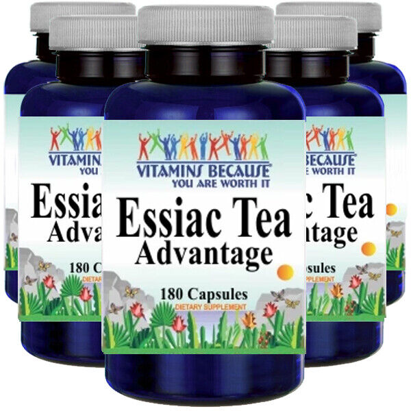 Essiac Tea Advantage 5X180 Capsules Vitamins Because