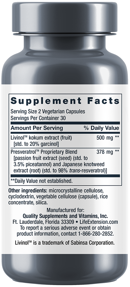 Life Extension GeroProtect Stem Cell 60 Caps Trans-Resveratrol/Livinol