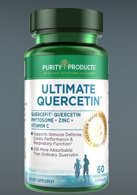 Ultimate Quercetin Purity Products 60 Caps Rutin/Citrus Bioflavanoids