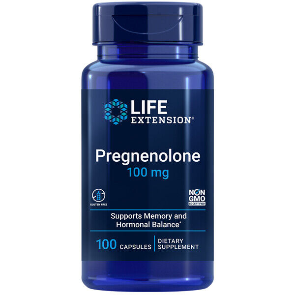 Pregnenonelone 100mg  - 100 Caps Life Extension